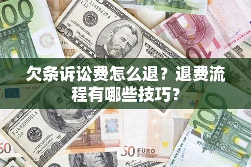 武汉欠条诉讼费怎么退？退费流程有哪些技巧？