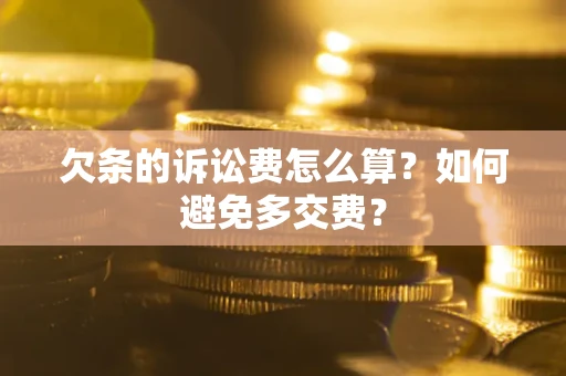 武汉欠条的诉讼费怎么算？如何避免多交费？