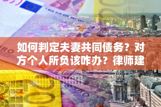 武汉如何判定夫妻共同债务？对方个人所负该咋办？律师建议