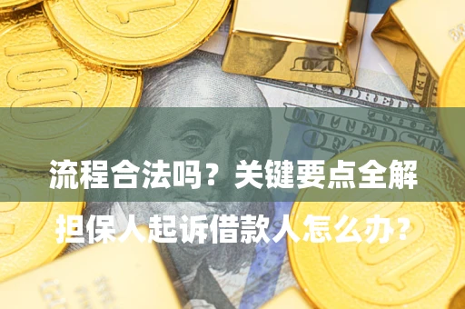 武汉

担保人起诉借款人怎么办？流程合法吗？关键要点全解析